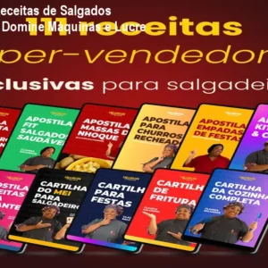 Combo de Receitas de Salgados Milionárias – Domine Máquinas e Lucre
