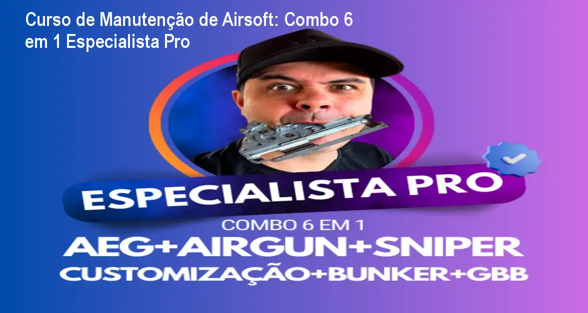 Combo 6 em 1 Especialista Pro de manutenção em airsoft AEG, GBB e Sniper