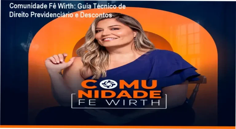 Imagem promocional da Comunidade Fê Wirth mostrando benefícios e cupom de desconto
