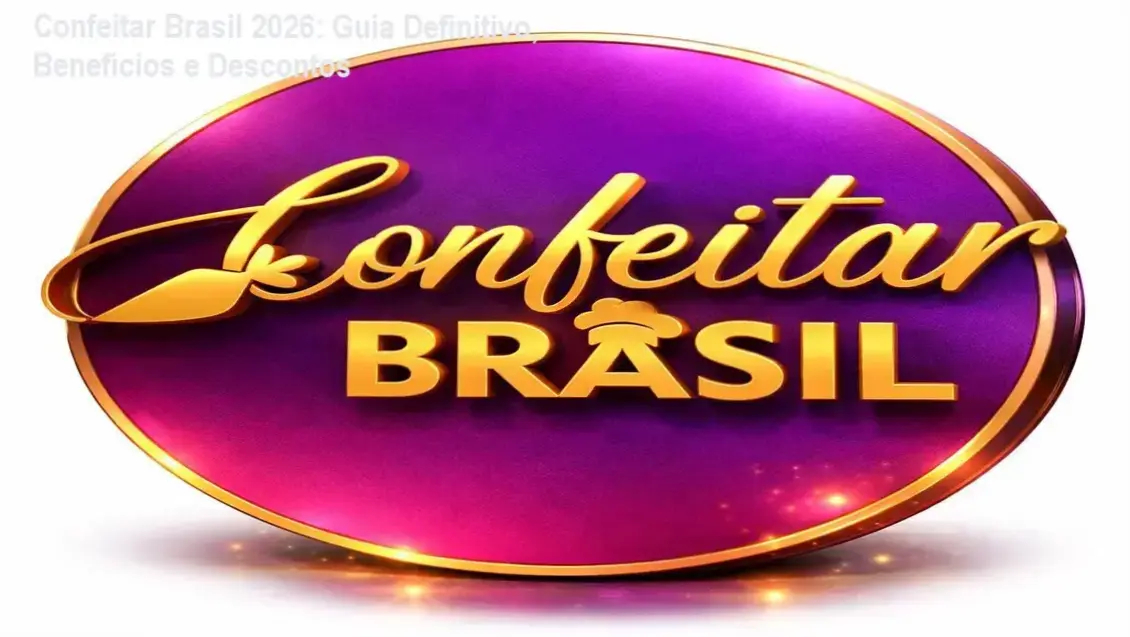 Banner do Confeitar Brasil 2026 mostrando desconto e detalhes do evento presencial em BH