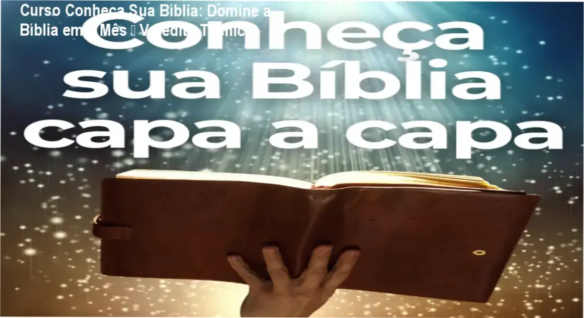 Imagem promocional do Curso Conheça Sua Bíblia com destaque para suporte via WhatsApp e bônus de e‑books