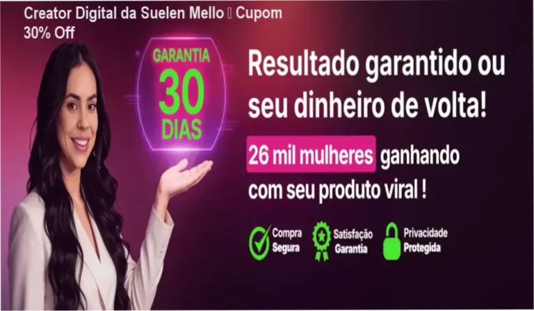 Creator Digital de Suelen Mello – oferta de cupom de desconto