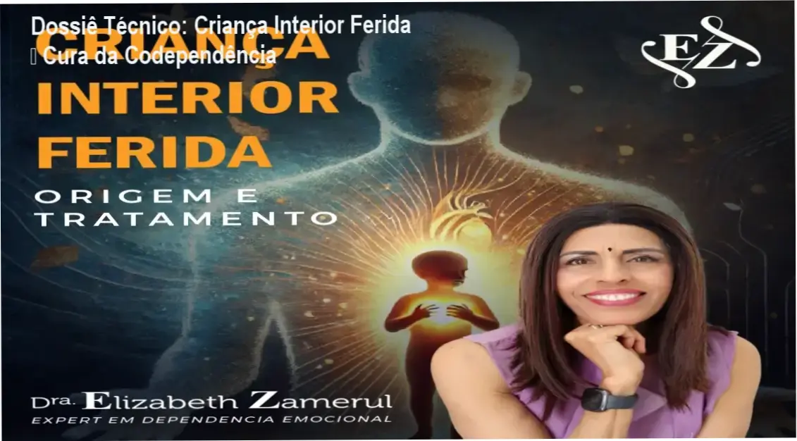 Capa do curso Criança Interior Ferida da Dra. Elizabeth Zamerul mostrando solução para traumas de infância