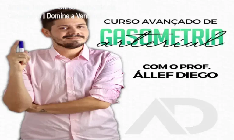 Imagem promocional do Curso Avançado de Gasometria Arterial com destaque para oferta oficial