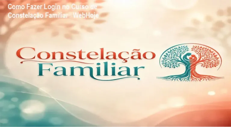 Curso de Constelação Familiar – WebHoje login da área de membros