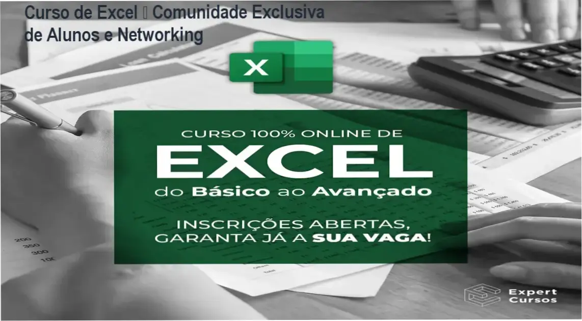 Curso de Excel – grupo de alunos e networking na comunidade exclusiva