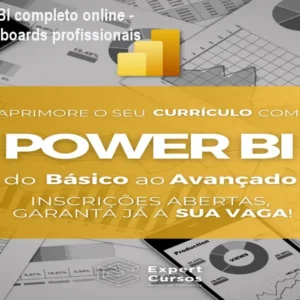 Curso Power BI completo online - Aprenda dashboards profissionais