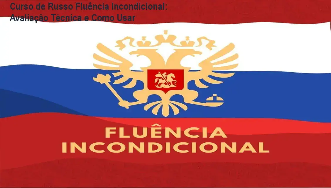 Tela do Curso de Russo Fluência Incondicional mostrando módulos de aprendizado e suporte do professor Thiago de Melo