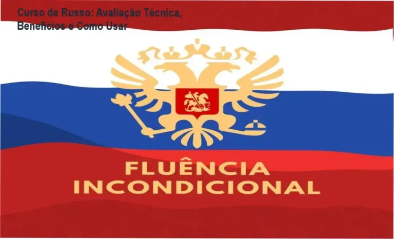 Tela do Curso de Russo – Fluência Incondicional mostrando módulos de aprendizado
