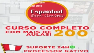 Curso Espanhol Sem Limites com professor nativo Harry Martin Quispe