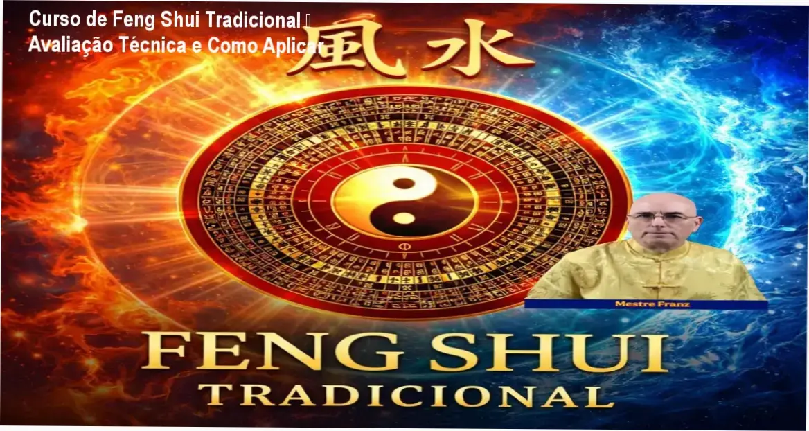 Imagem do Curso de Feng Shui Tradicional do Mestre Franz com destaque para oferta de cupom