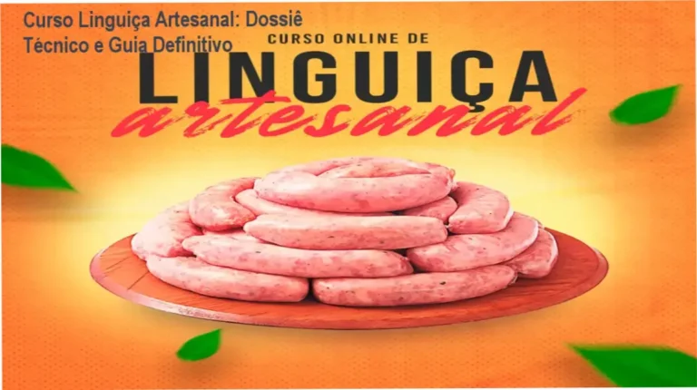 Imagem do Curso Linguiça Artesanal mostrando receitas e técnicas de produção artesanal