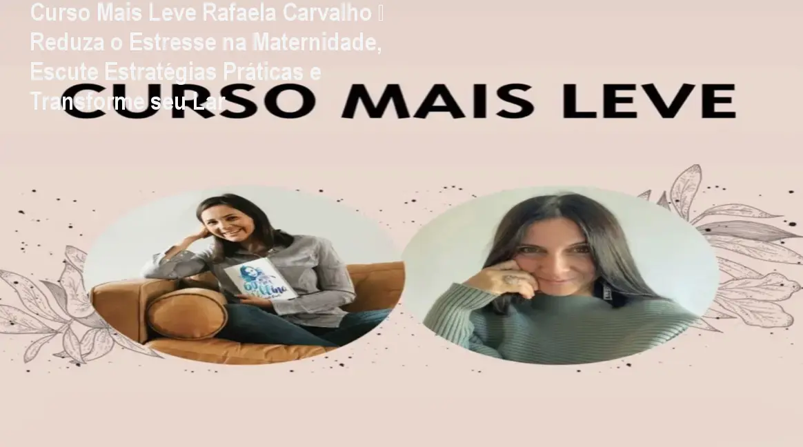 Mãe ouvindo o áudio do Curso Mais Leve enquanto cuida dos filhos, com expressão de tranquilidade