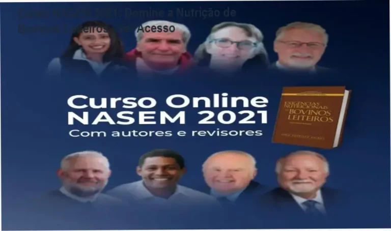 Curso NASEM 2021: Domine a Nutrição de Bovinos Leiteiros – Ver Acesso 2 Capa do Curso Online NASEM 2021 com destaque para descontos e cupom
