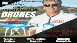 Imagem do curso Pilotagem de Drones com Wanzam Hobby mostrando aulas práticas