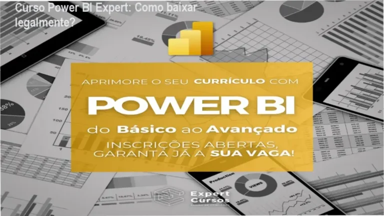 Curso Power BI Expert: Como baixar legalmente? 2 Captura da página oficial para download do Curso Power BI Expert com detalhes de acesso