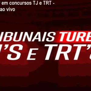 Como passar em concursos TJ e TRT - Curso Turbo ao vivo