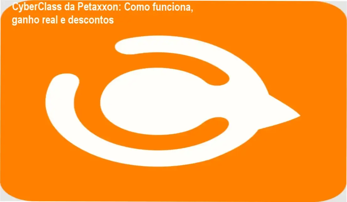Tela da plataforma CyberClass da Petaxxon mostrando cursos e oferta de cupom de desconto