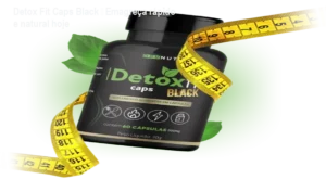 Detox Fit Caps Black em cápsulas, mostrando resultado de emagrecimento rápido e desintoxicação