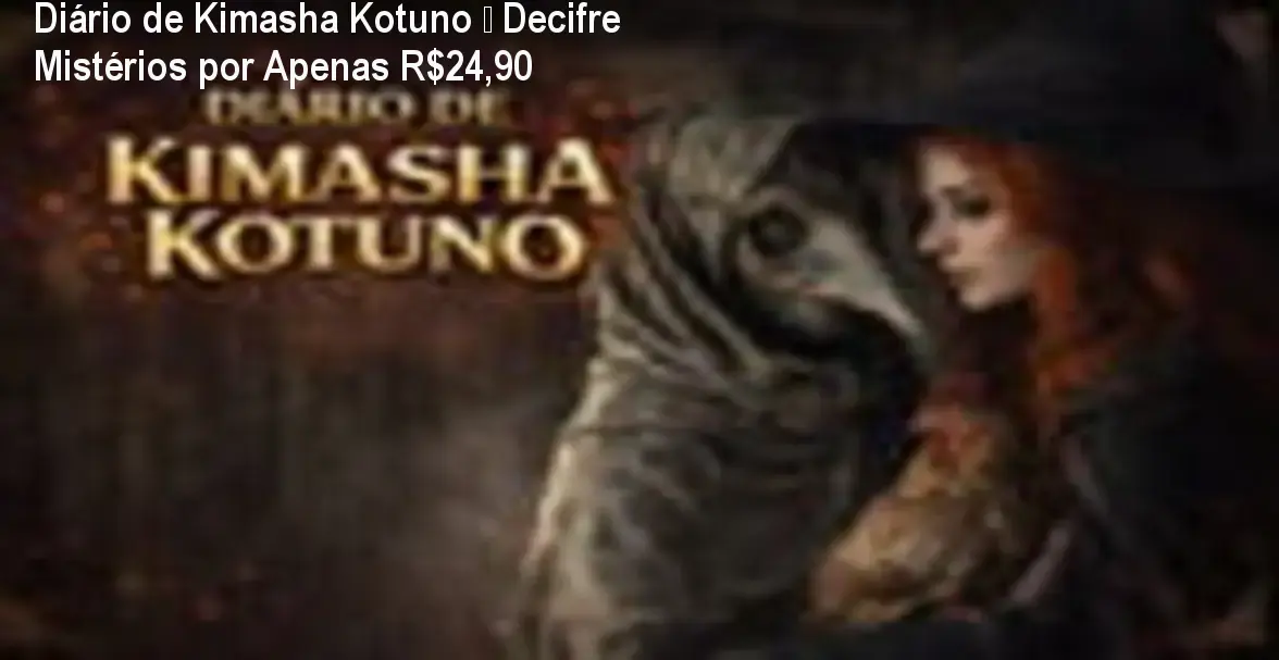 Capa do Diário de Kimasha Kotuno mostrando o guia ocultista em PDF com desconto exclusivo