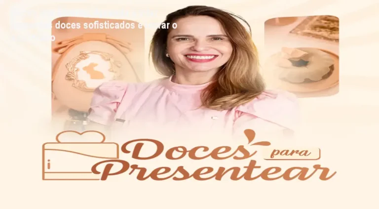 Curso Doces Ísis Alvarez ensinando a fazer presentes doces sofisticados