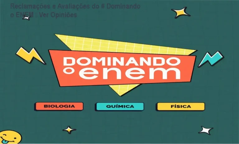 # Dominando o ENEM Professor Guilherme reclamações, avaliações e reputação