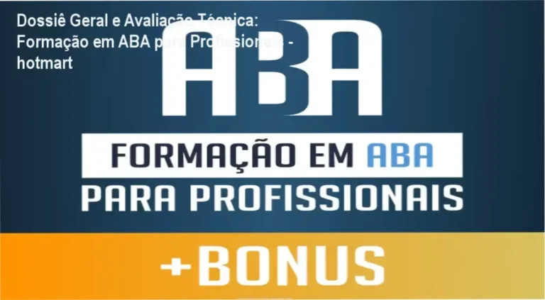 Gráfico de desempenho técnico do ecossistema Formação em ABA para Profissionais - hotmart