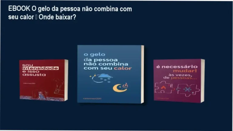 Capa do ebook O gelo da pessoa não combina com seu calor, destaque do autor Caio César