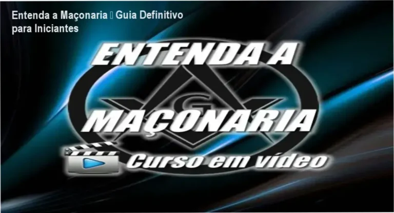 Visão geral do curso Entenda a Maçonaria com módulos de história e simbolismo