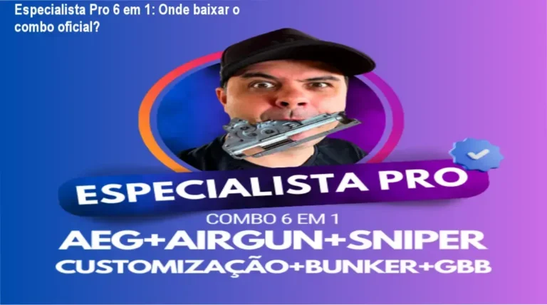 Imagem do curso Especialista Pro Combo 6 em 1 mostrando módulos de manutenção e customização