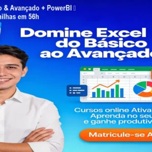 Excel Básico & Avançado + PowerBI – Domine Planilhas em 56h