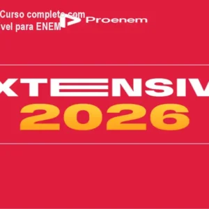 Extensiva 2026: Curso completo com cronograma flexível para ENEM