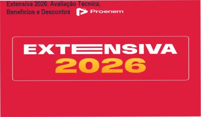 Capa do curso Extensiva 2026 destacando oferta e cupom de desconto