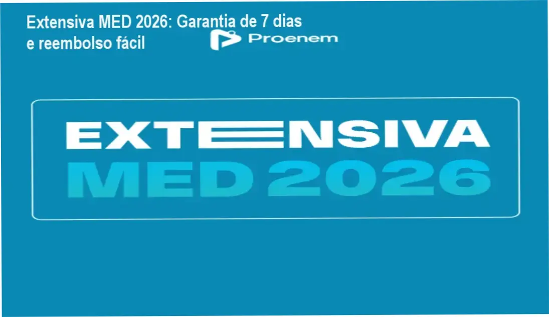 Extensiva MED 2026: Garantia de 7 dias e reembolso fácil 1 Extensiva MED 2026 Grupo Pro compra segura e acesso oficial