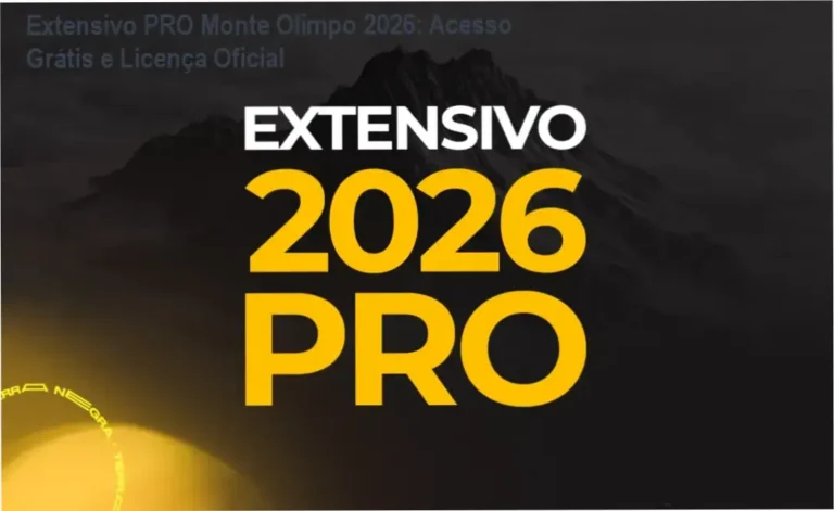 Extensivo PRO Monte Olimpo 2026 download gratuito e licença oficial