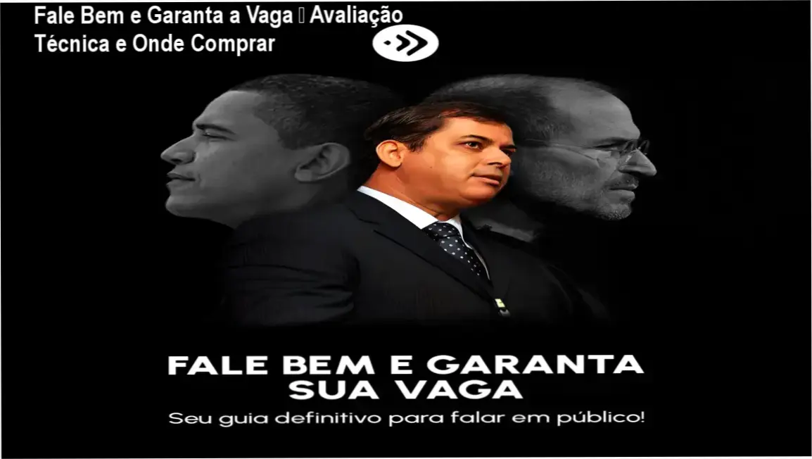 Capa do curso Fale Bem e Garanta a Vaga mostrando técnicas de oratória e benefício de falar com confiança