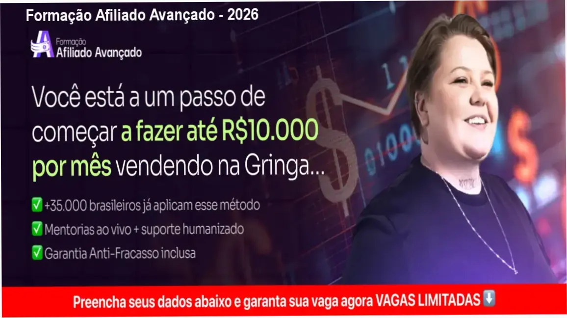 Formação Afiliado Avançado - 2026 1 Formação Afiliado Avançado - 2026 CUPOM DE DESCONTO