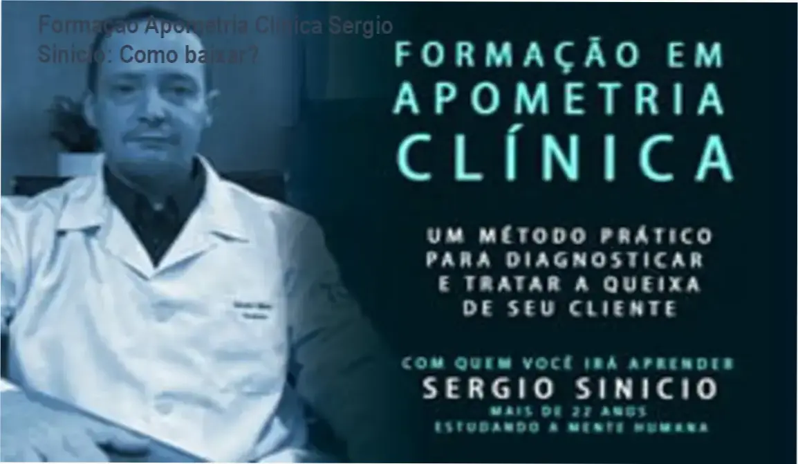 Tela da página oficial mostrando o botão de acesso ao curso Formação em Apometria Clínica Sergio Sinicio
