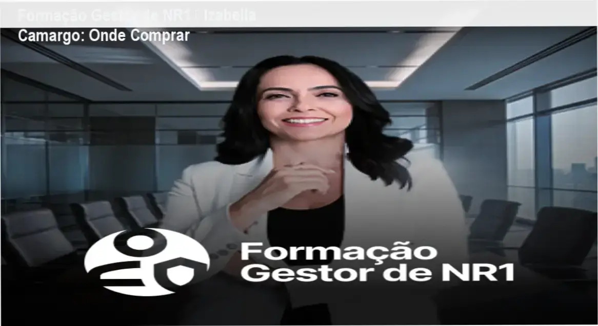 Formação Gestor de NR1 Izabella Camargo cupom desconto