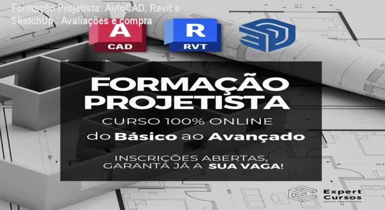 Formação Projetista: AutoCAD, Revit e SketchUp – Avaliações e compra 4 Aluno desenvolvendo projeto 3D com AutoCAD, Revit e SketchUp após concluir o curso Formação Projetista