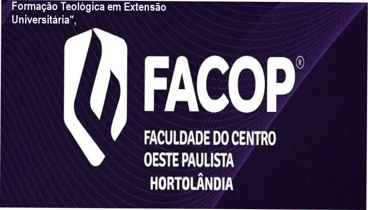 Formação Teológica em Extensão Universitária", CUPOM DE DESCONTO
