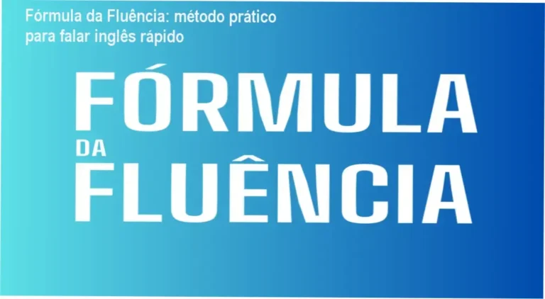 Capa do curso Fórmula da Fluência destacando oferta e cupom de desconto
