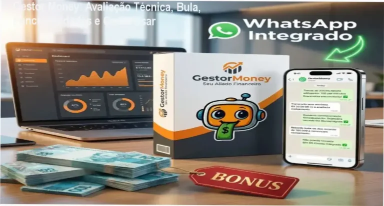 Gestor Money: Avaliação Técnica, Bula, Funcionalidades e Como Usar 5 Interface do Gestor Money mostrando registro de despesas por mensagem no WhatsApp