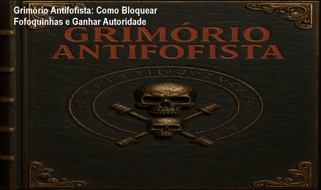 Grimório Antifofista: Como Bloquear Fofoquinhas e Ganhar Autoridade 1 Grimório Antifofista: Como Bloquear Fofoquinhas e Ganhar Autoridade