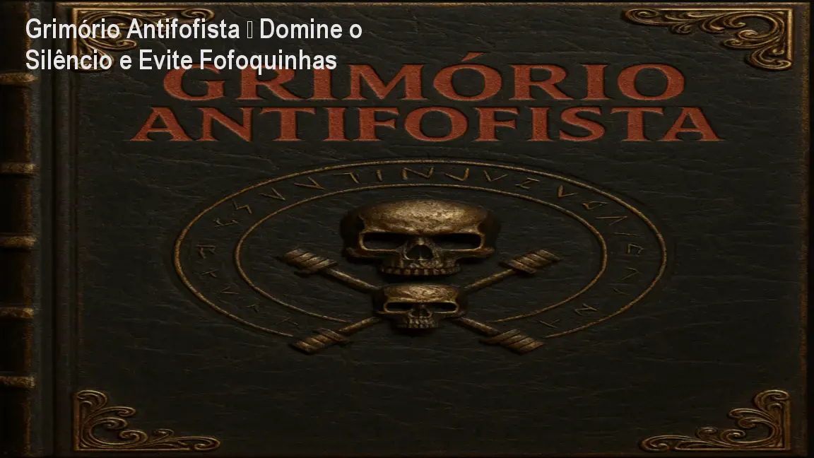 Grimório Antifofista – Domine o Silêncio e Evite Fofoquinhas 1 Grimório Antifofista – Domine o Silêncio e Evite Fofoquinhas
