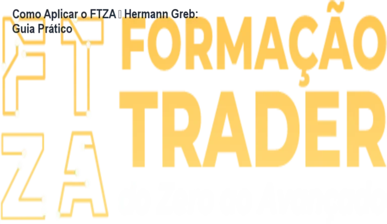 Tela do curso FTZA de Hermann Greb mostrando módulos de trading prático