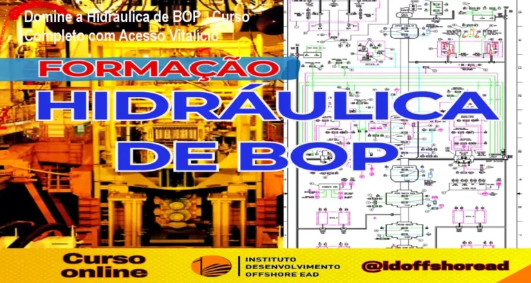 Domine a Hidráulica de BOP – Curso Completo com Acesso Vitalício 5 Tela do curso Formação em Hidráulica de BOP mostrando diagramas hidráulicos e aulas práticas