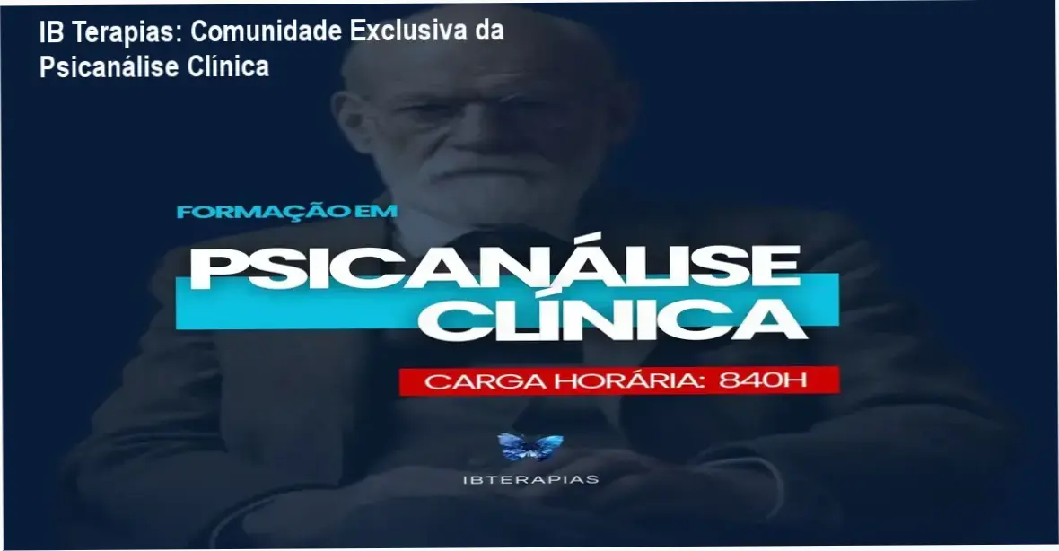 IB Terapias – comunidade de alunos da Formação em Psicanálise Clínica, networking e suporte entre especialistas