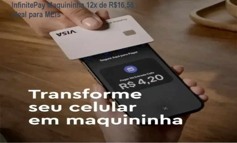 InfinitePay Maquininha 12x de R$16,58 – preço e investimento