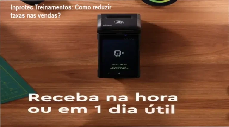 Tela do app InfinitePay mostrando taxa zero no Pix para usuários Inprotec Treinamentos